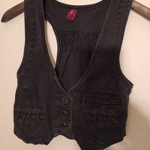 Black Jean Vest